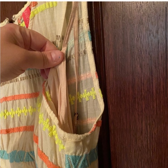 Anthropologie Tracy Reese neon embroidery dress - Picture 5 of 5